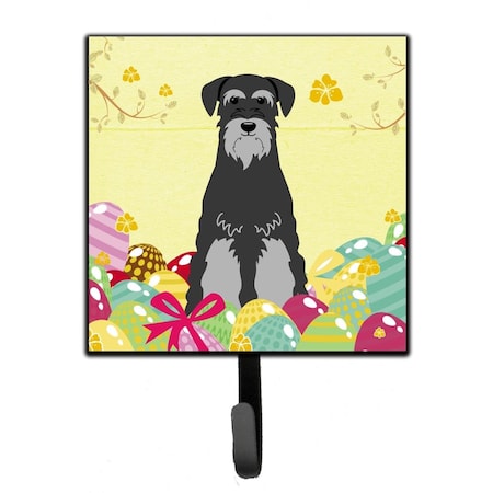 Jensendistributionservices Easter Eggs Standard Schnauzer Black Grey Leash or Key Holder MI1719265